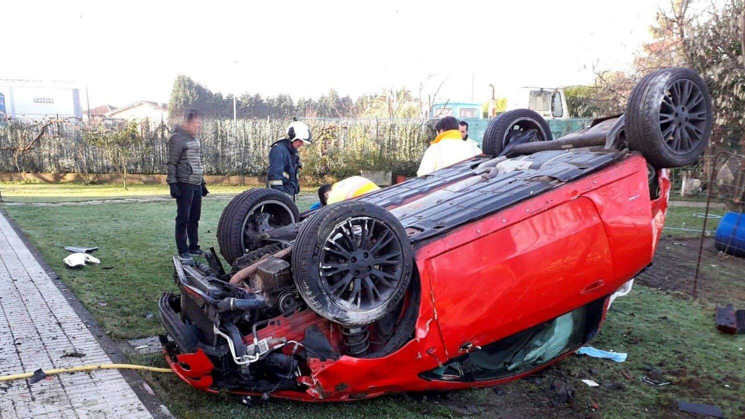 Accidente en Lugo de Llanera, Asturias.