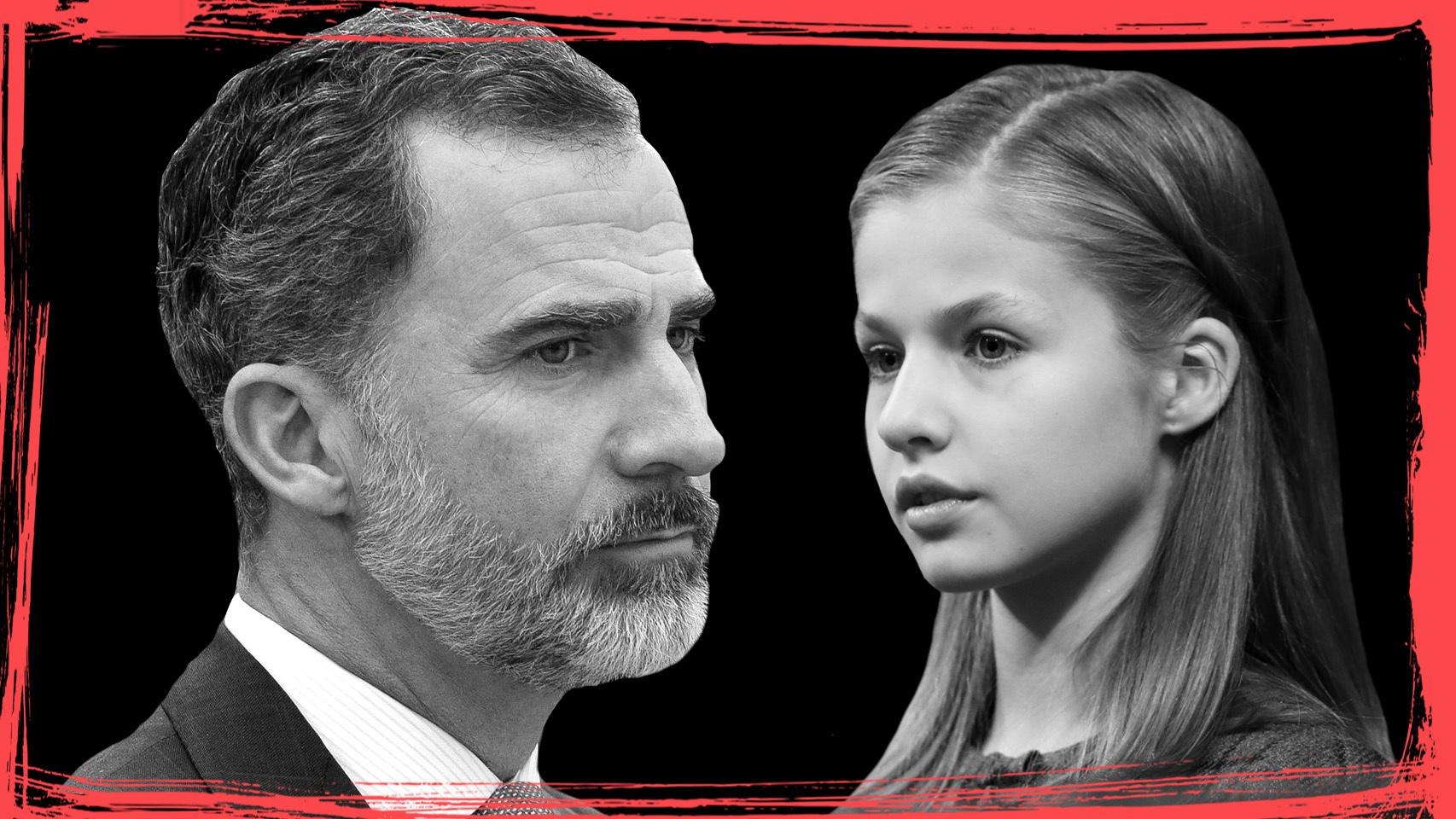Felipe VI y su hija Leonor