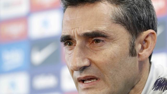 Valverde, durante la rueda de prensa