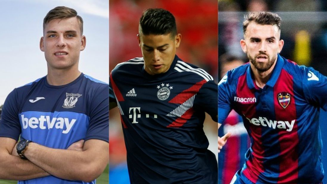 Lunin, James Rodríguez y Mayoral