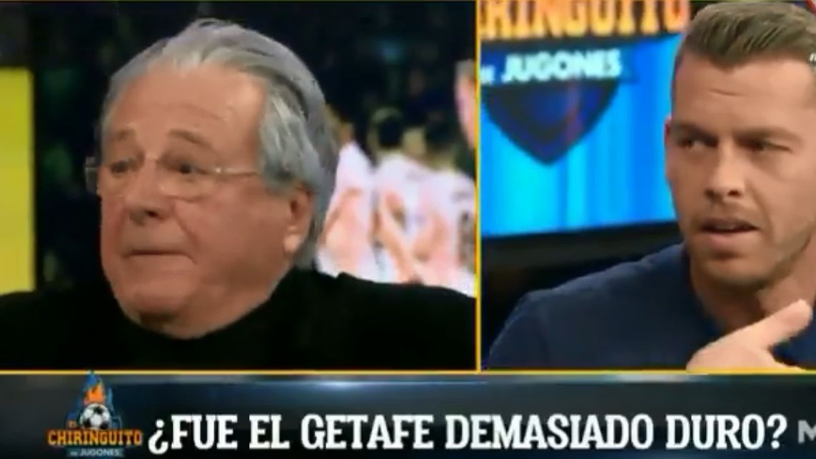 D'Alessandro y Jota Jordi. Foto: Twitter (@elchiringuitotv)