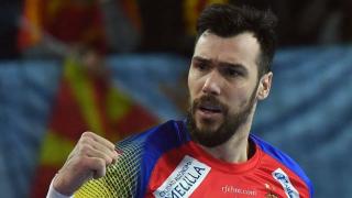 Gedeón Guardiola, durante un partido con la Selección