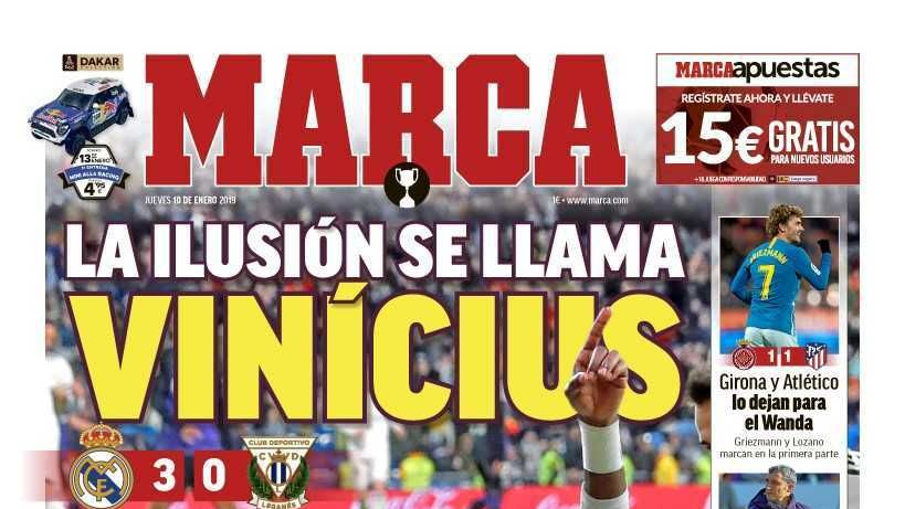 La portada del diario MARCA (10/01/2019)