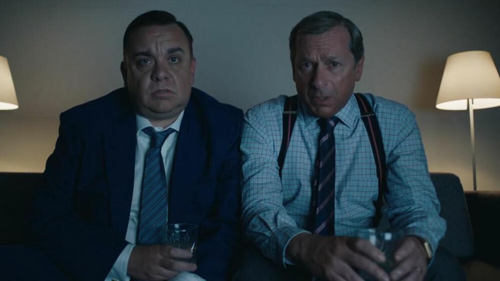 El Nigel Farage de la ficción en un fotograma de Brexit.