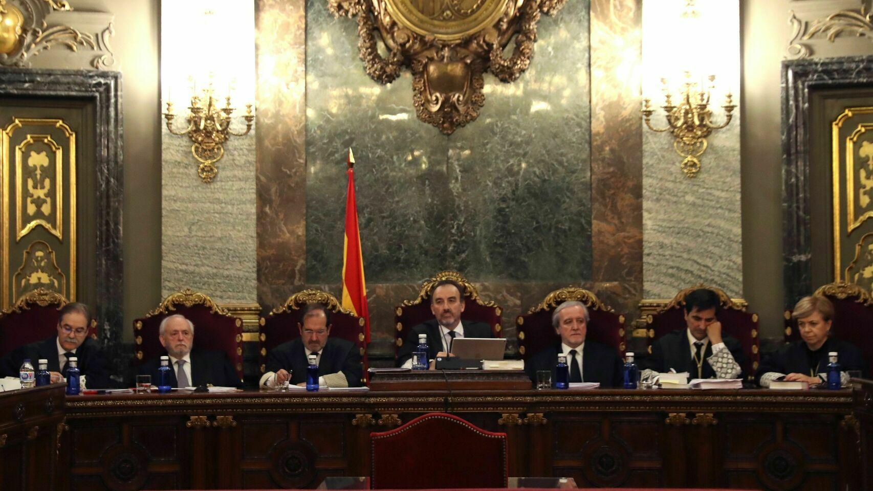 El Tribunal que juzgará el 'procés', durante la vista de las cuestiones previas en diciembre./