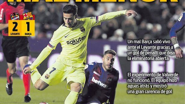 Portada del diario Sport (11/01/2019)