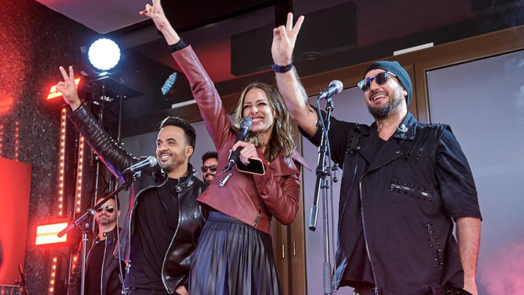 Luis Fonsi, Eva González y Antonio Orozco.