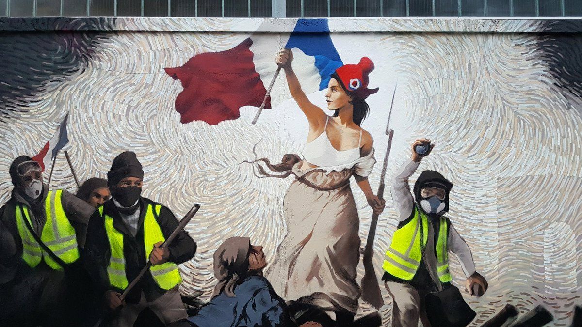 El mural elaborado