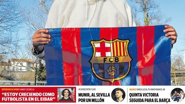 Portada del diario Sport (12/01/19)