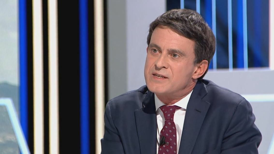 El candidato a al alcaldía, Manuel Valls