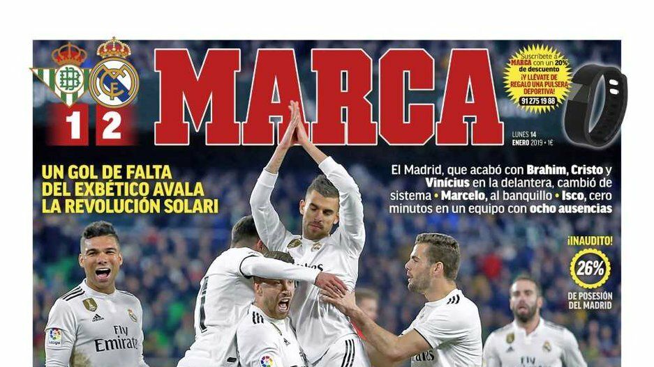 Portada MARCA (14/01/19)