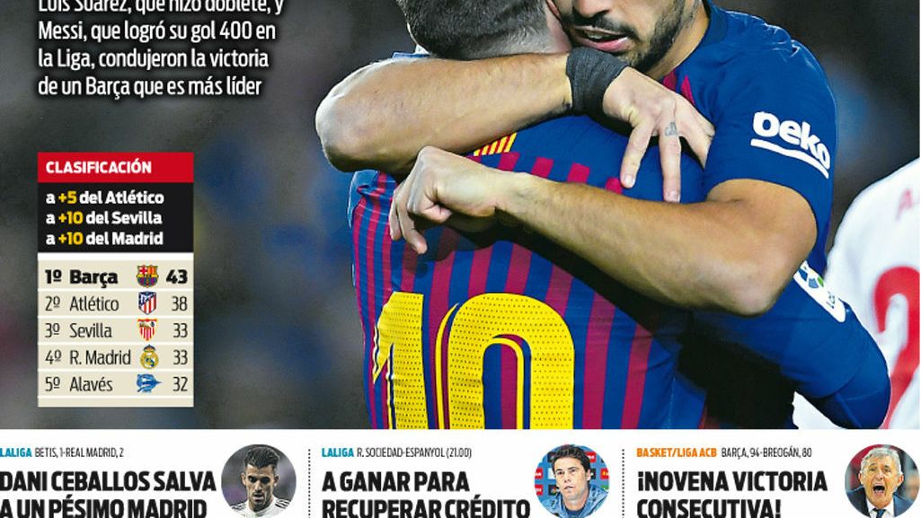 Portada Sport (14/01/19)