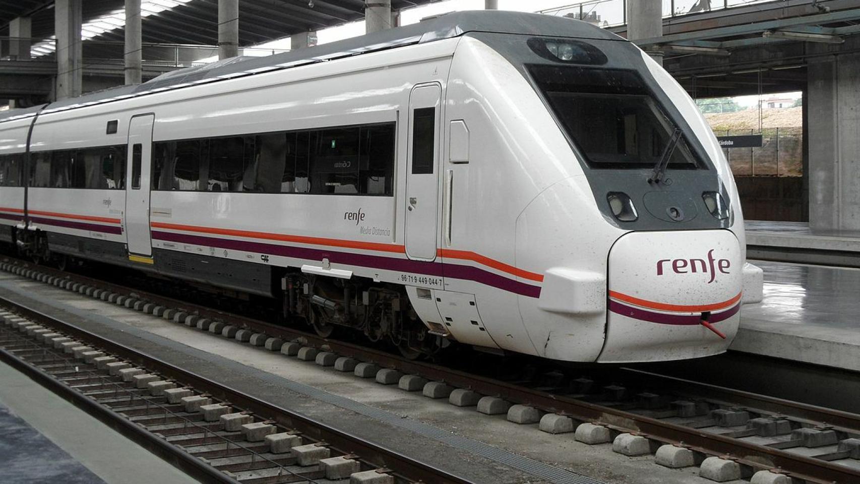 Tren de media distancia de Renfe.