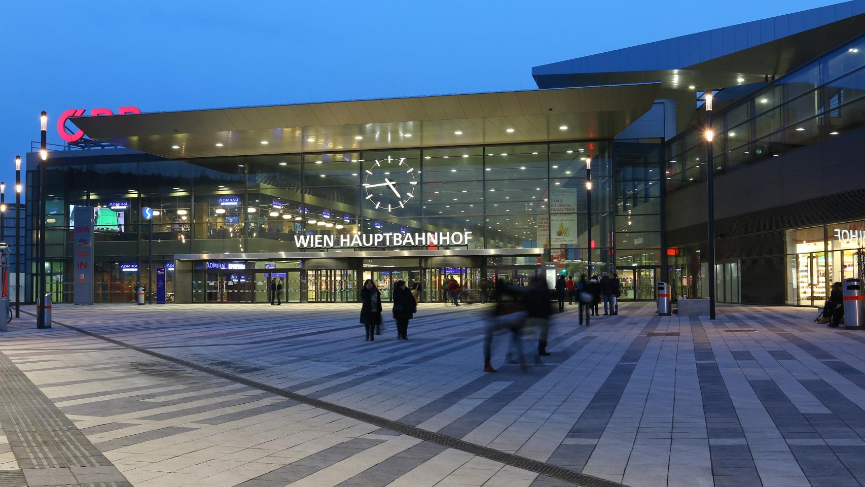 Estación Central de Viena.