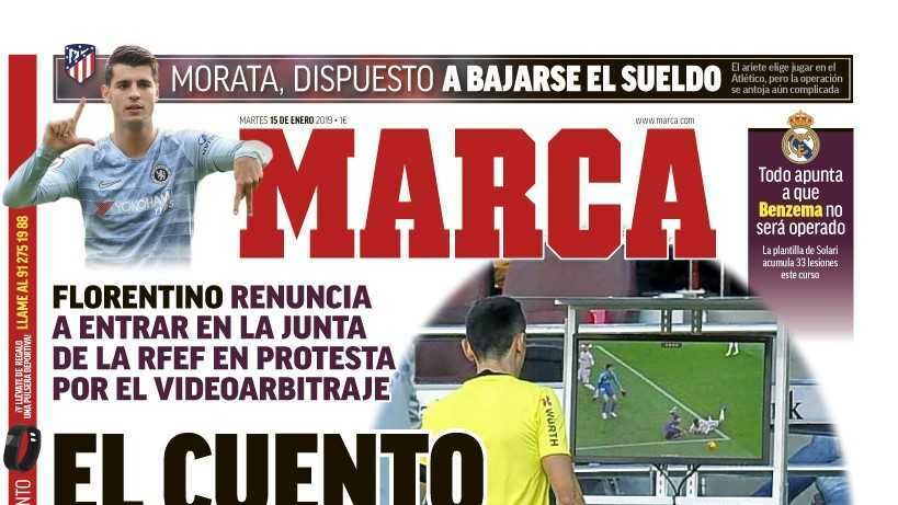 Portada MARCA (15/01/19)