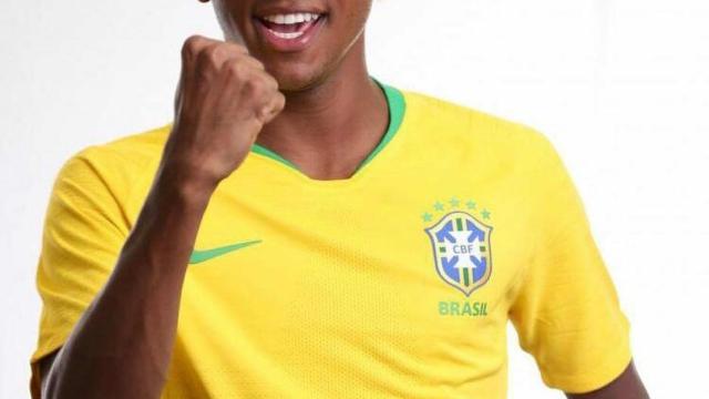 Rodrygo Goes, internacional por la sub20 de Brasil