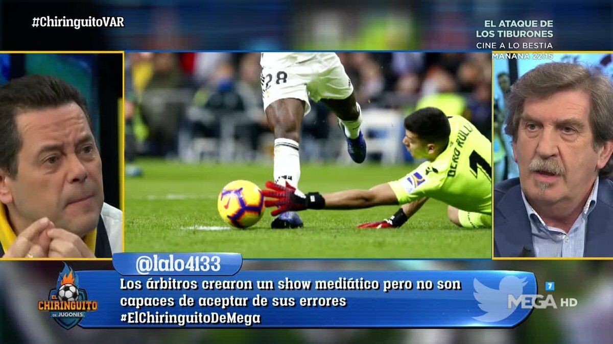 Tomás Roncero en El Ciringuito. Foto: Twitter. (@elchiringuitotv)