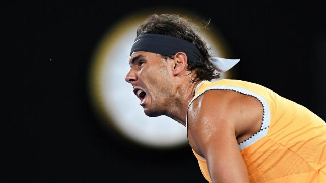 Rafa Nadal, en el Open de Australia