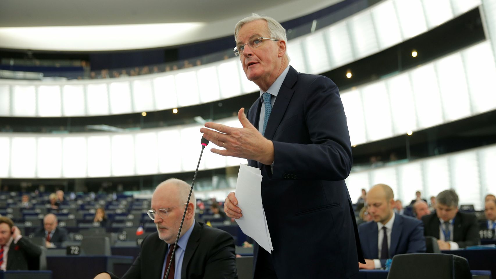 El negociador de la UE para el 'brexit', Michel Barnier, en la Eurocámara