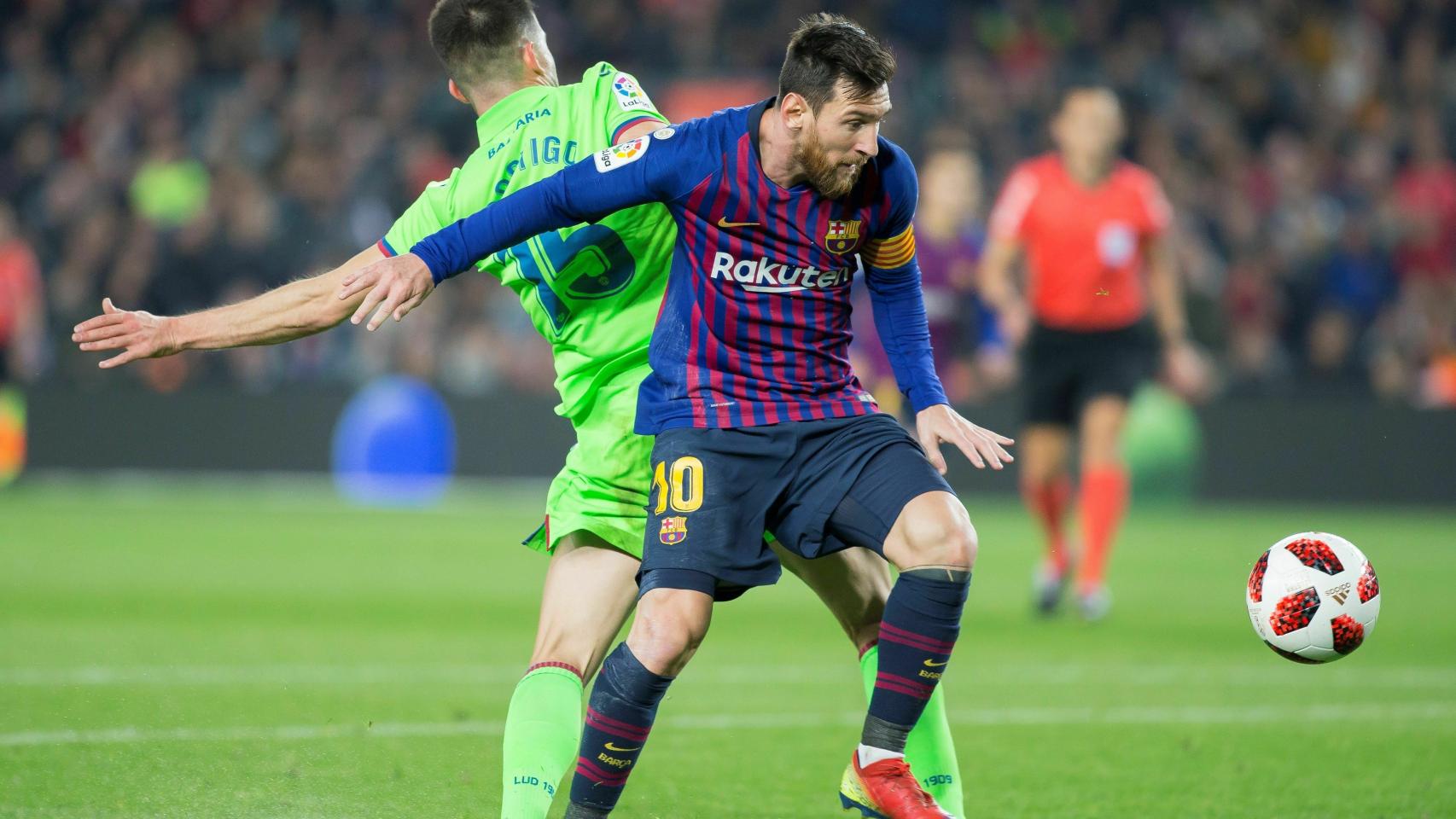 Messi, en un momento del partido