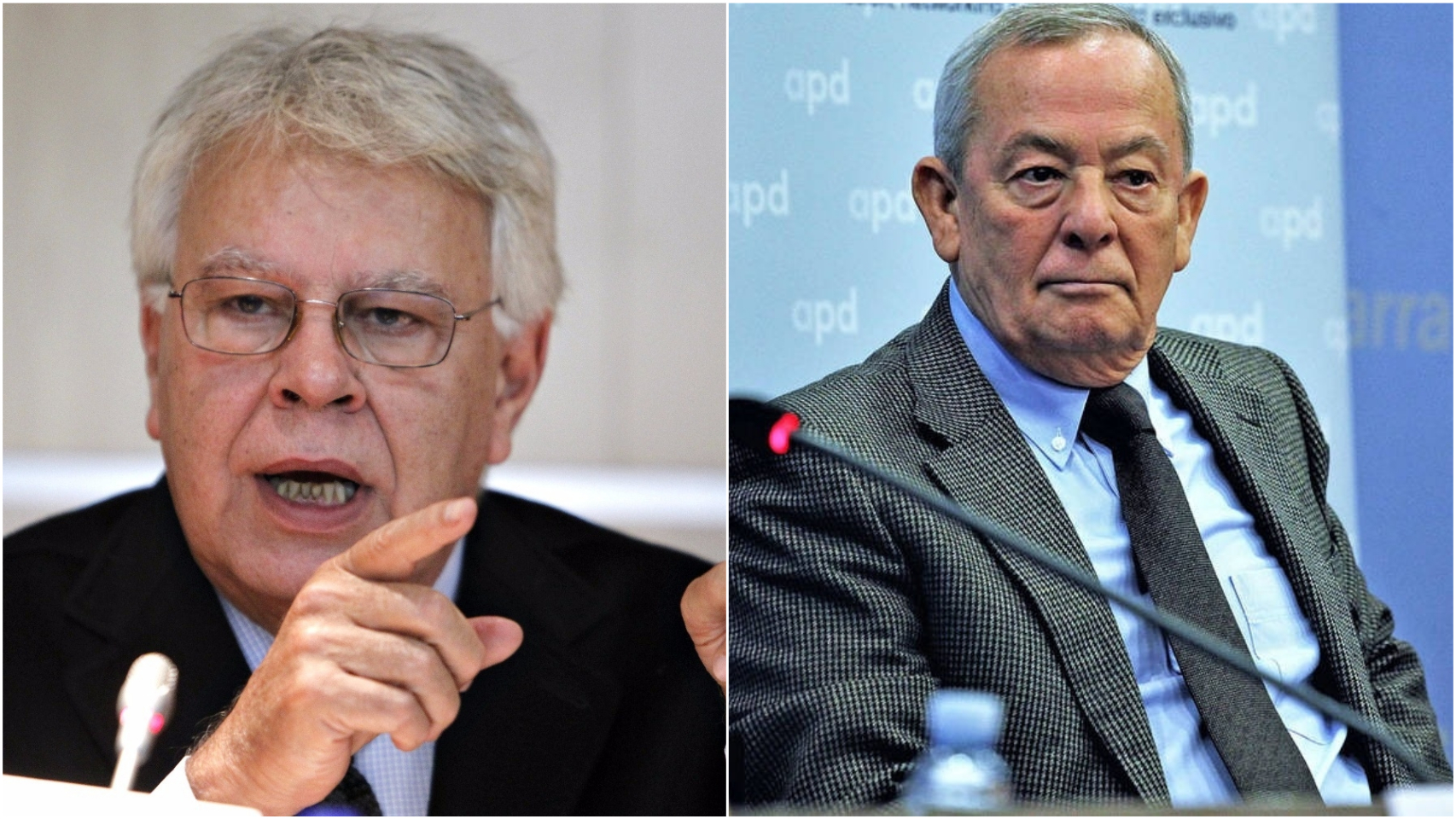 Felipe González y Carlos Solchaga