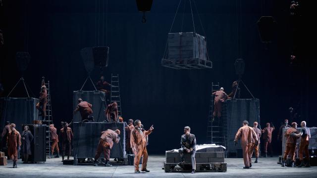 Imagen de El Oro del Rin, de Richard Wagner, en el Teatro Real.