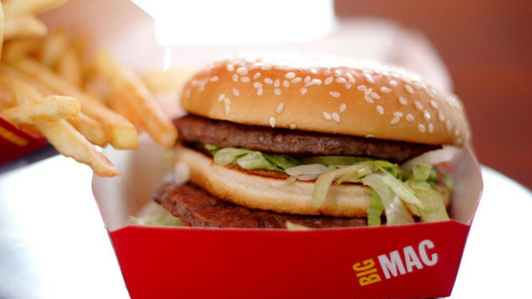 Una hamburguesa Big Mac, hecha con pan de Aryzta.