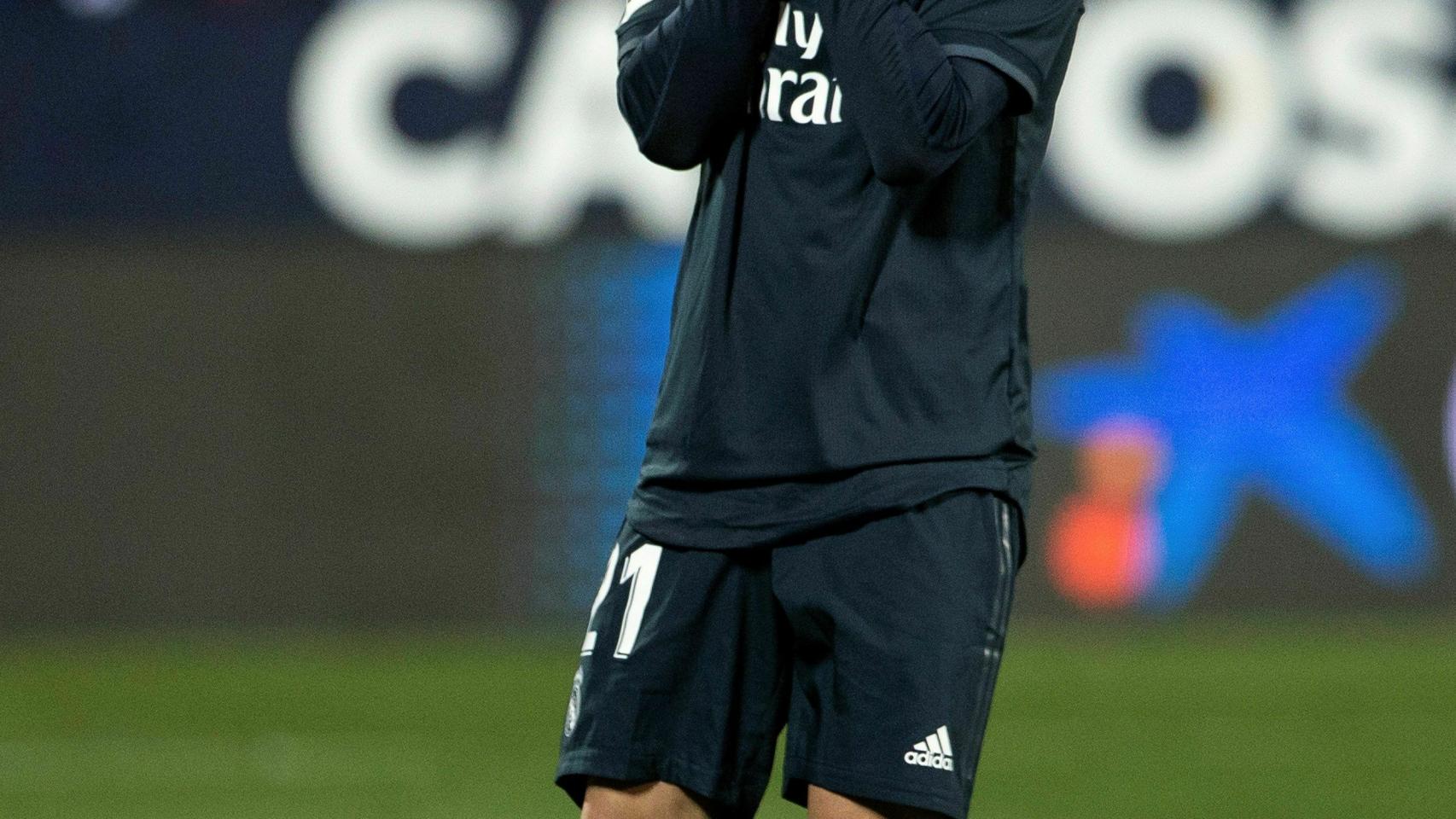 Brahim Díaz se lamenta
