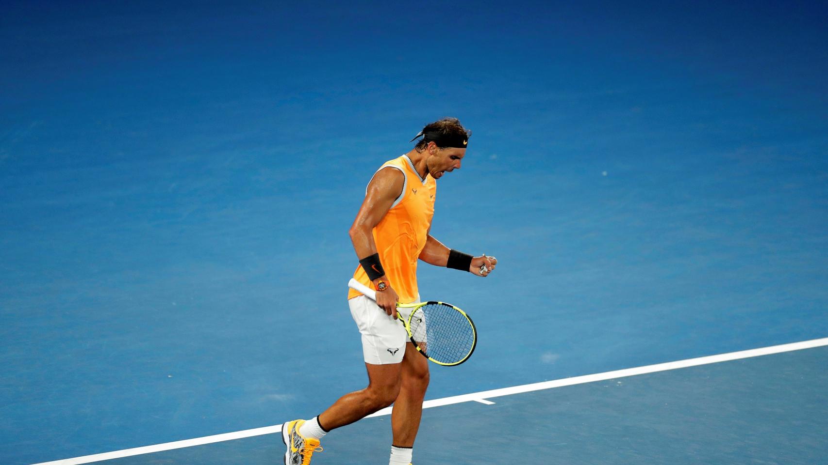 Nadal, durante el Open de Australia