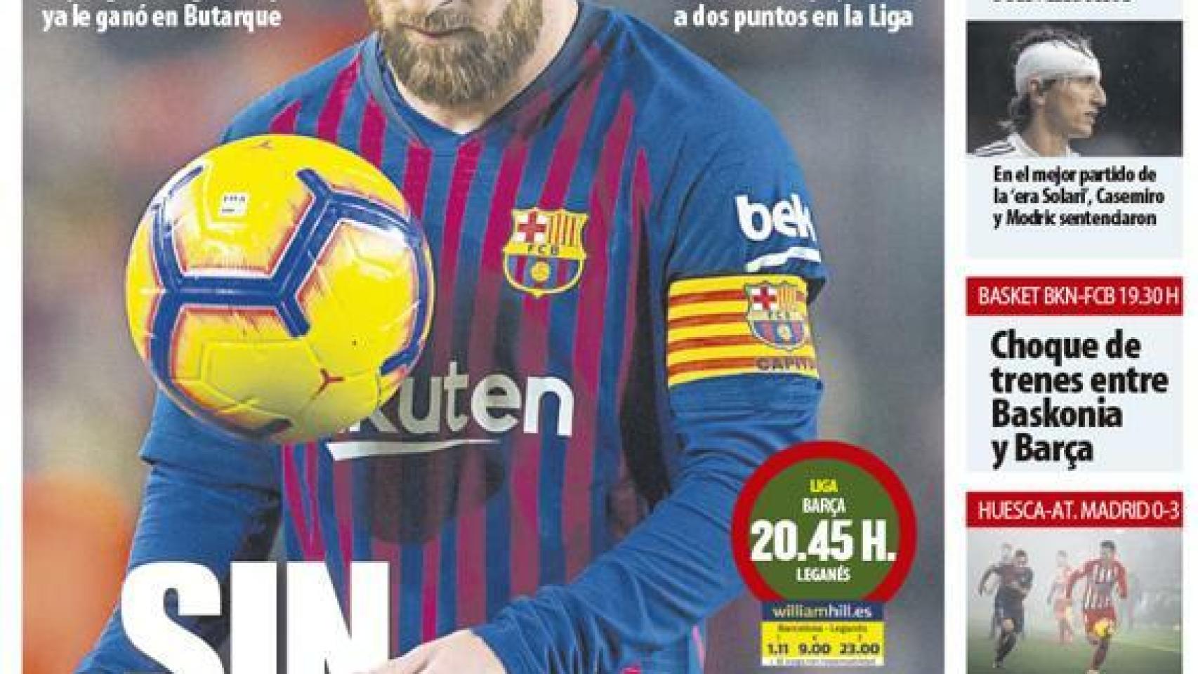 La portada del diario Mundo Deportivo (20/01/2019)
