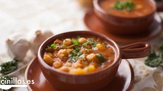 potaje de garbanzos veganos