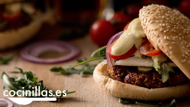 hamburguesa vegetariana sana