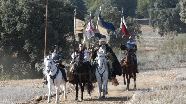 Pequeña actuación llevada a cabo por unos jinetes durante la presentación del proyecto.
