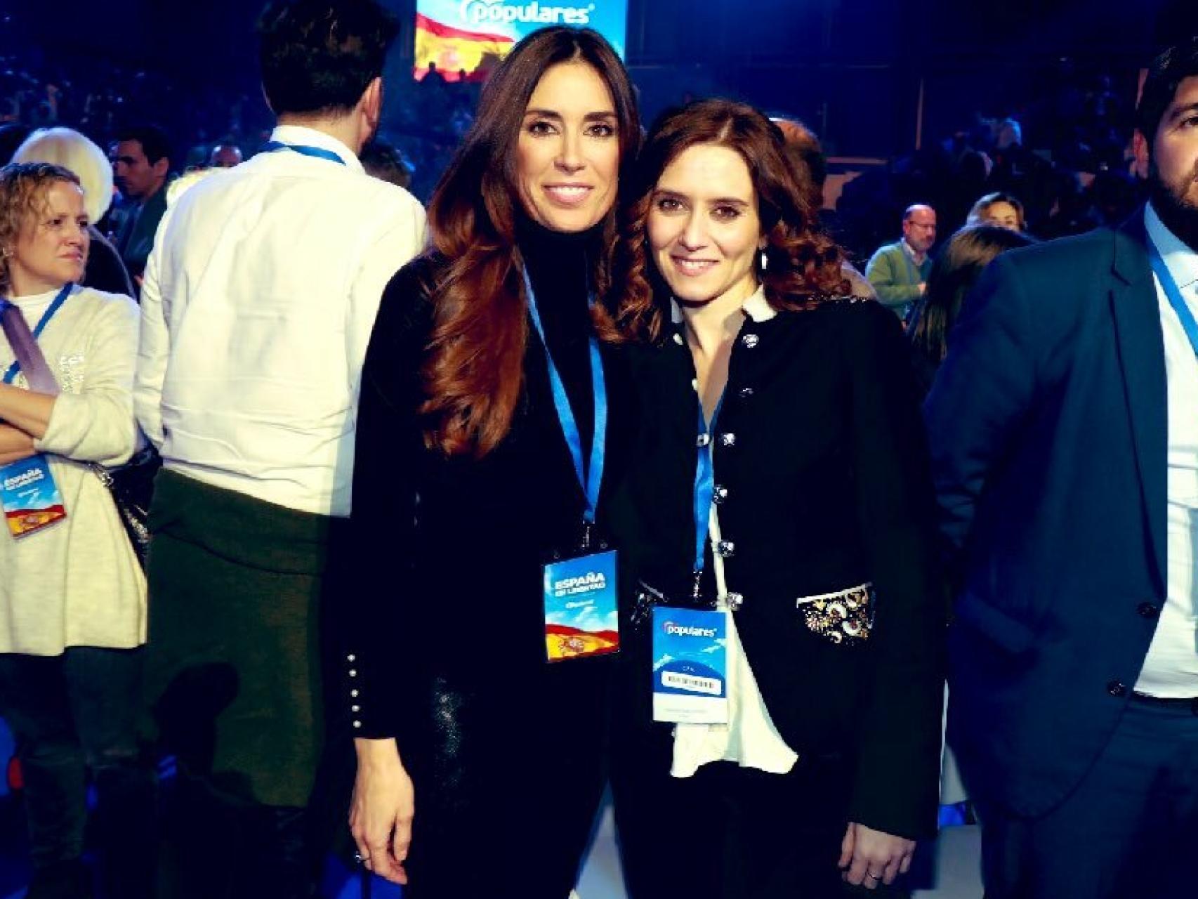 Isabel Rábago e Isabel Díaz Ayuso, en la reciente Convención del PP.