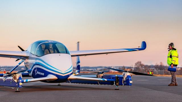 Vehículo autónomo aéreo de pasajeros de Boeing.