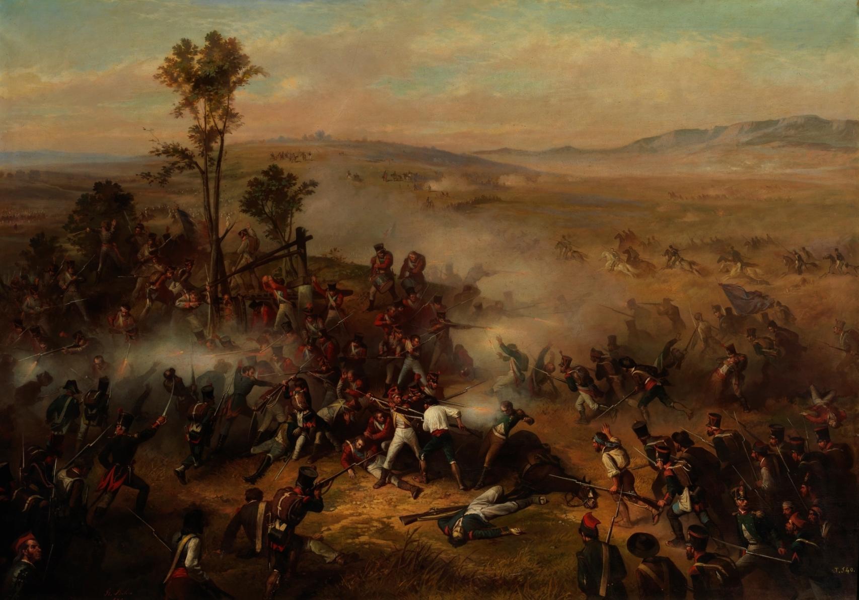 Episodio de la batalla de Bailén. Un cuadro de Ricardo Balaca y Orejas