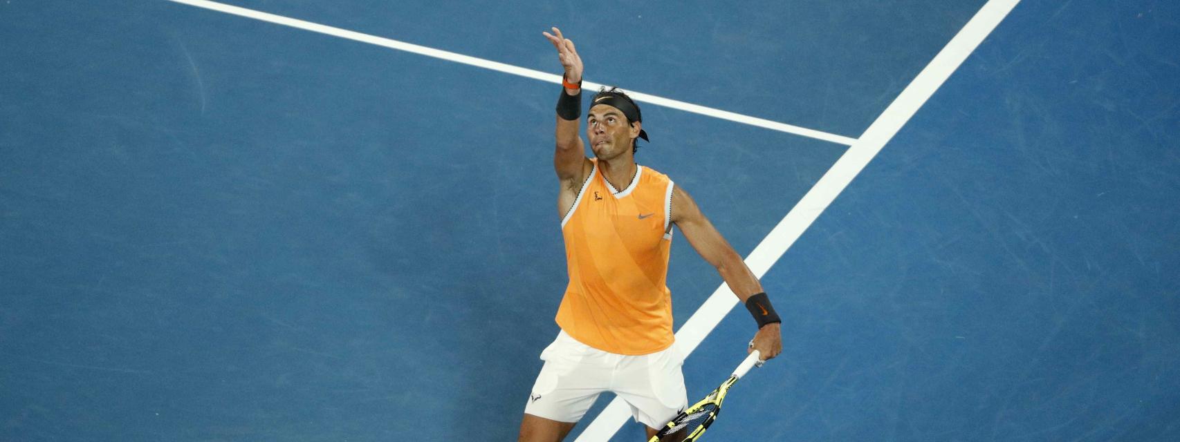 Rafael Nadal, durante el Open de Australia