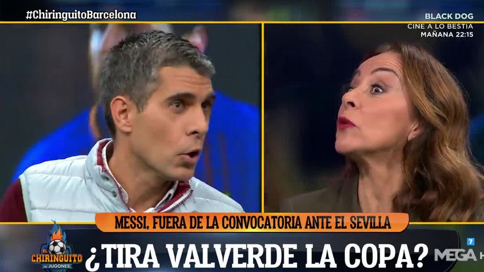 José Luis Sánchez en 'El Chinringuito'. Foto: Twitter (@elchiringuitotv)