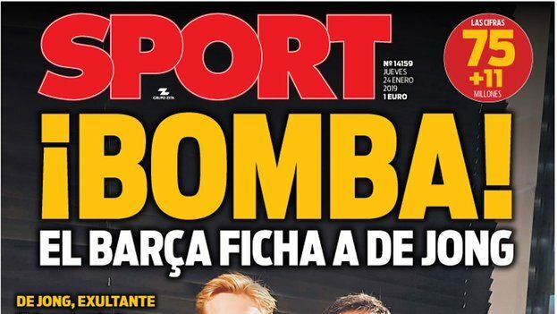 Portada Sport (24/01/2019)