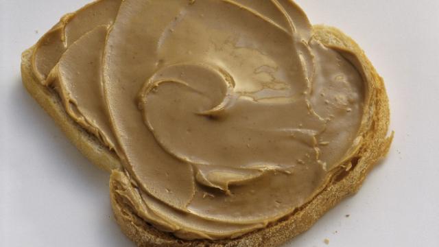 Sándwich de mantequilla de cacahuete.