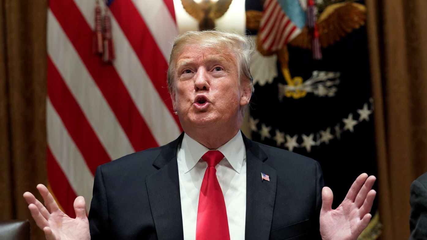 Donald Trump durante una reunión en la Casa Blanca, Washington.