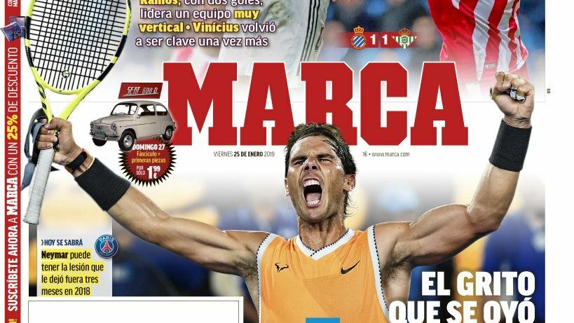 Portada de MARCA (25/01/19)