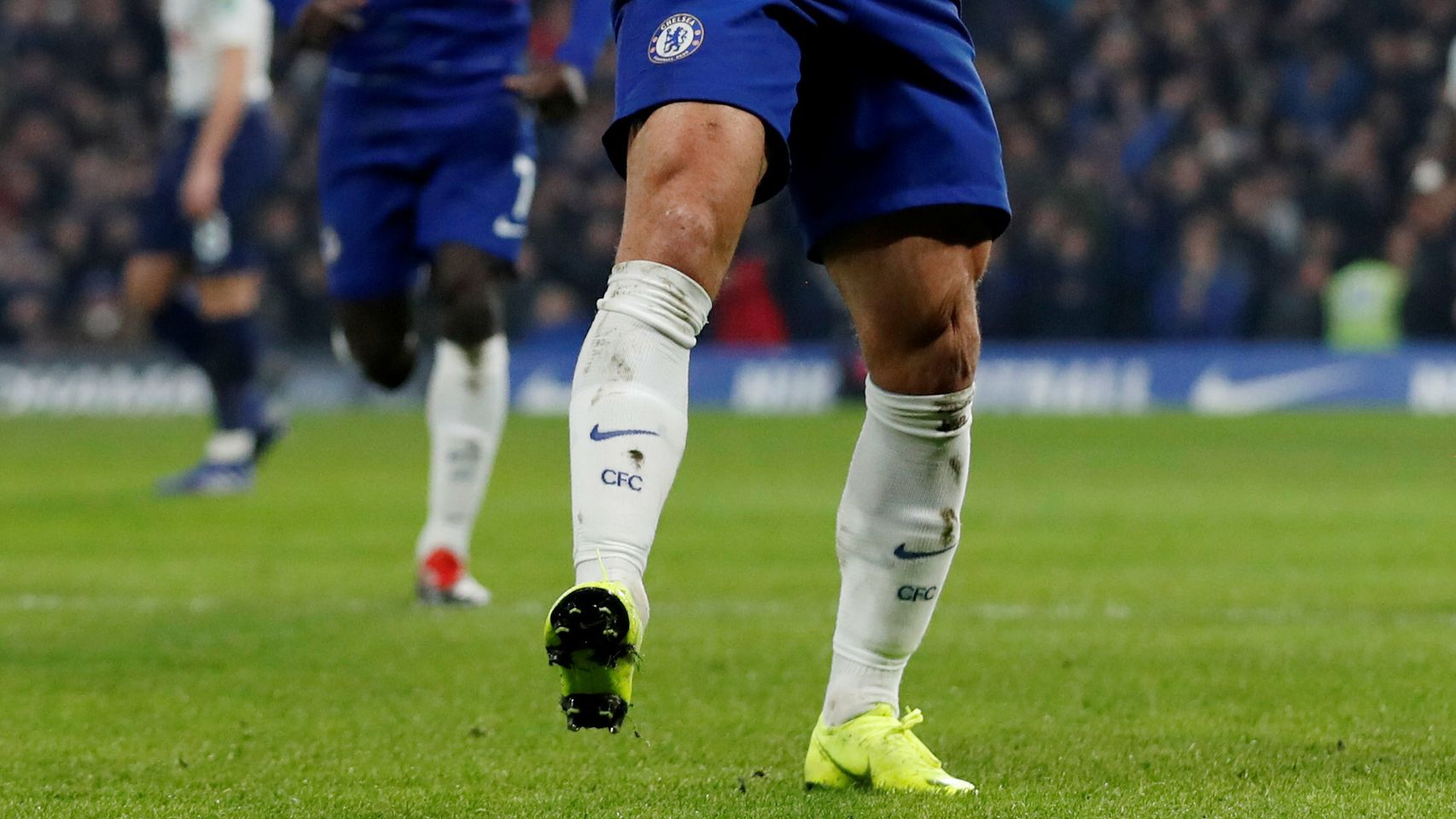 Hazard celebra un gol con el Chelsea