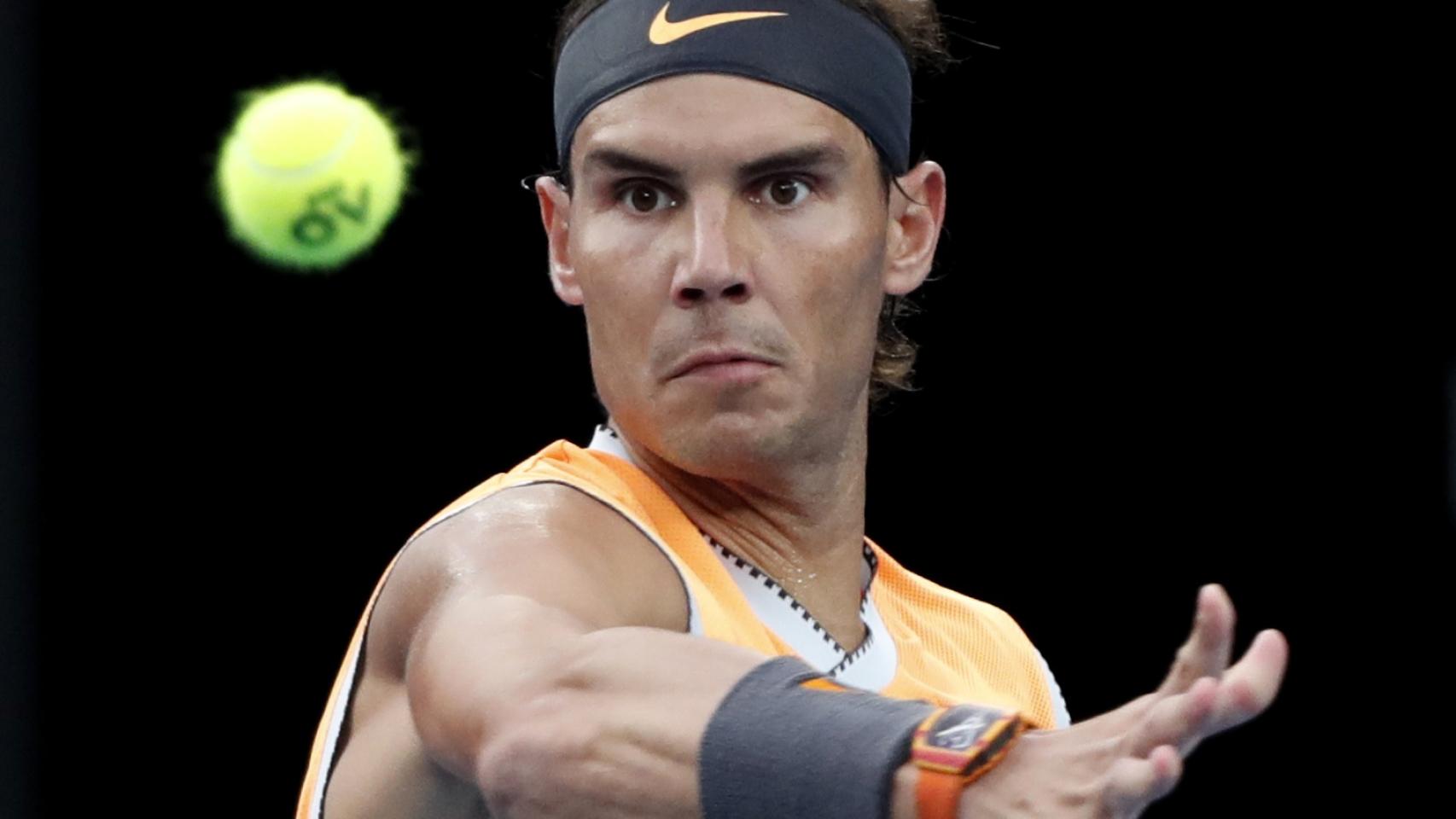 Nadal en la final del Open de Australia