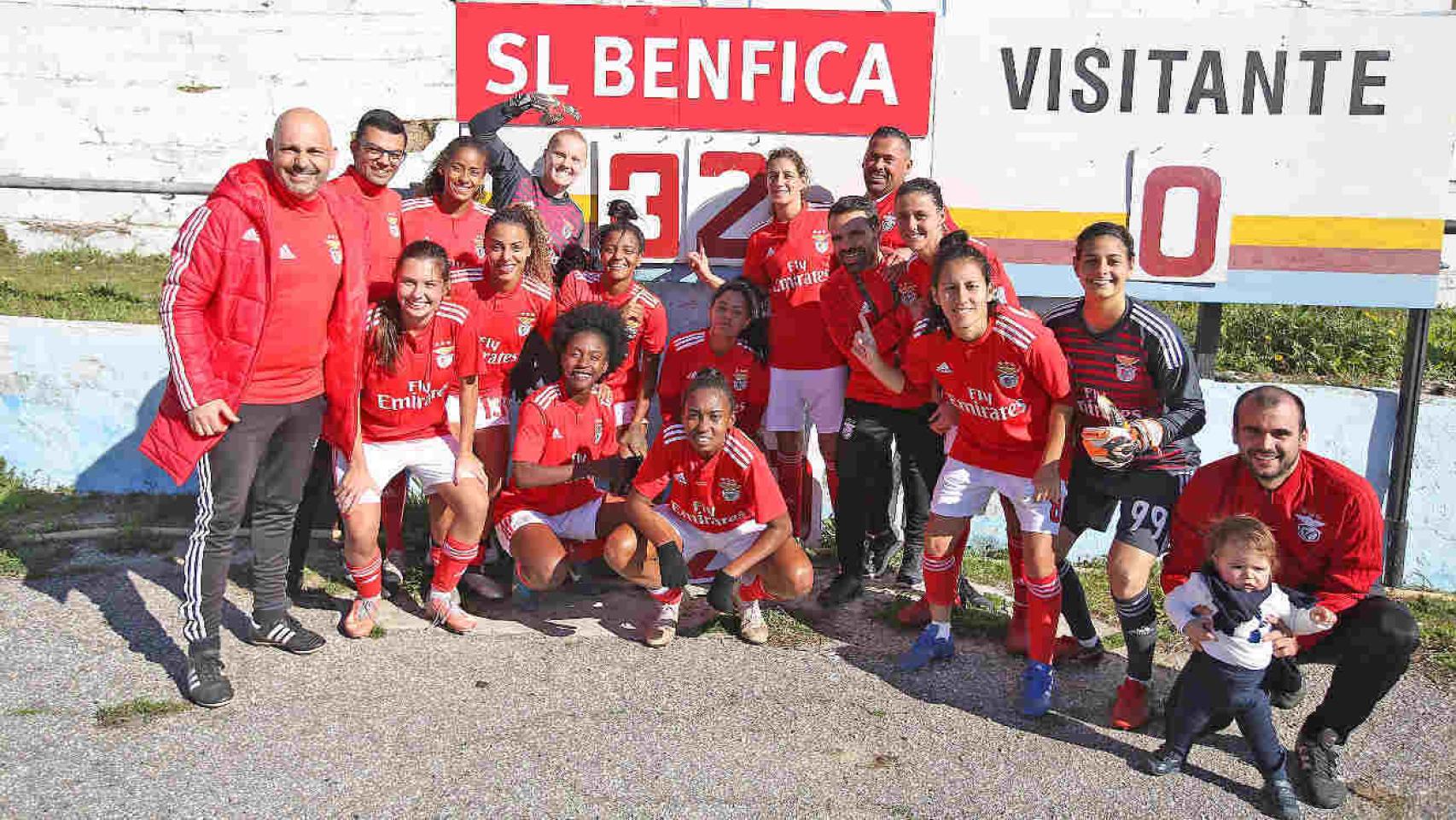El Benfica femenino gana 32-0. Foto: slbenfica.pt