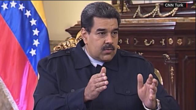 Nicolás Maduro, durante la entrevista con la CNN turca.