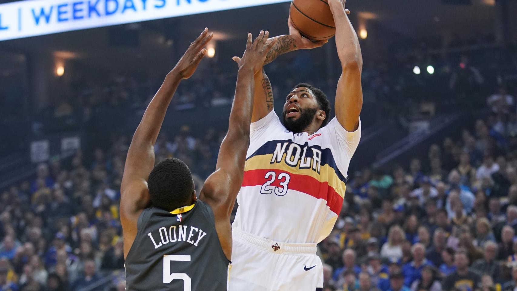 Anthony Davis, en un partido con los Pelicans