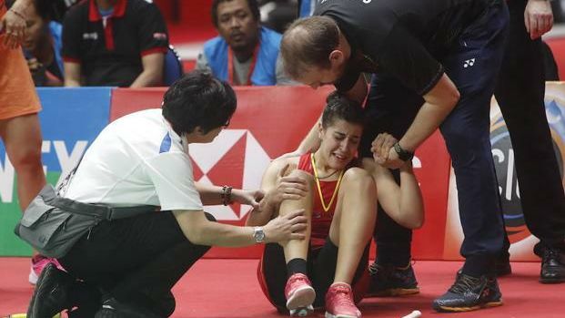 Carolina Marín sufre una rotura del ligamento cruzado anterior