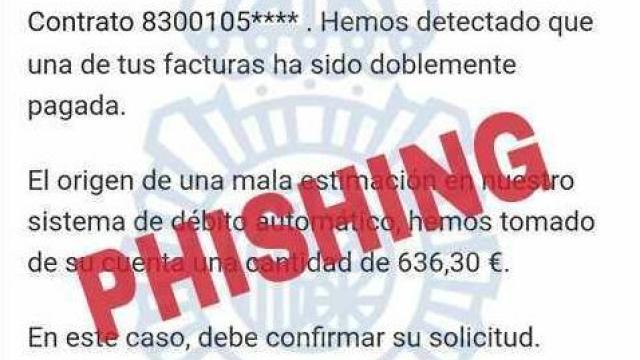 Correo de la estafa de Endesa