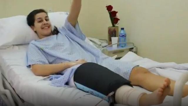 Carolina Marín tras pasar por quirófano